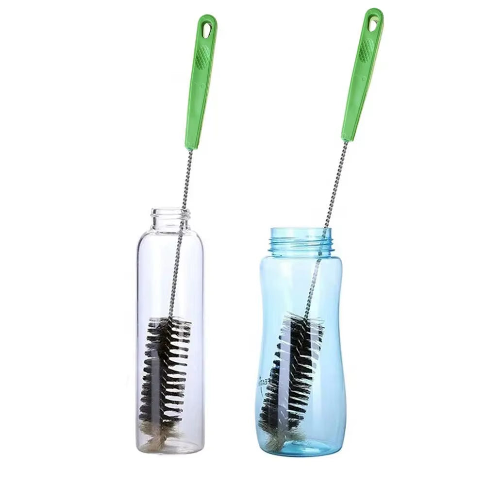 40Cm Long Handle Water Bottle Brush Flexible Bendable Cleaner for Washing Narrow Neck Bottle Wine Decanter Beer Brewing Sup O7M6
